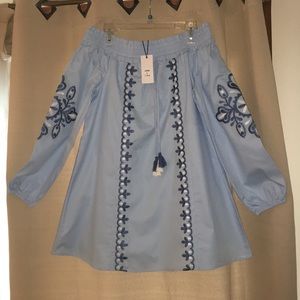 Lovely Lt Blue tunic blouse